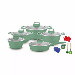 16pcs cookware setBHN 16������荏͵ײ�ճ��X����ʯ���T���