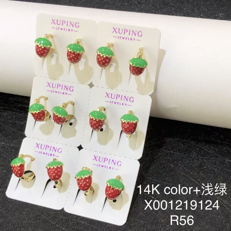 Xuping joyas nuevos lindos aretes de fresa aretes de frutas de viento dulce nicho diseño fresco otoño invierno joyas de orejas