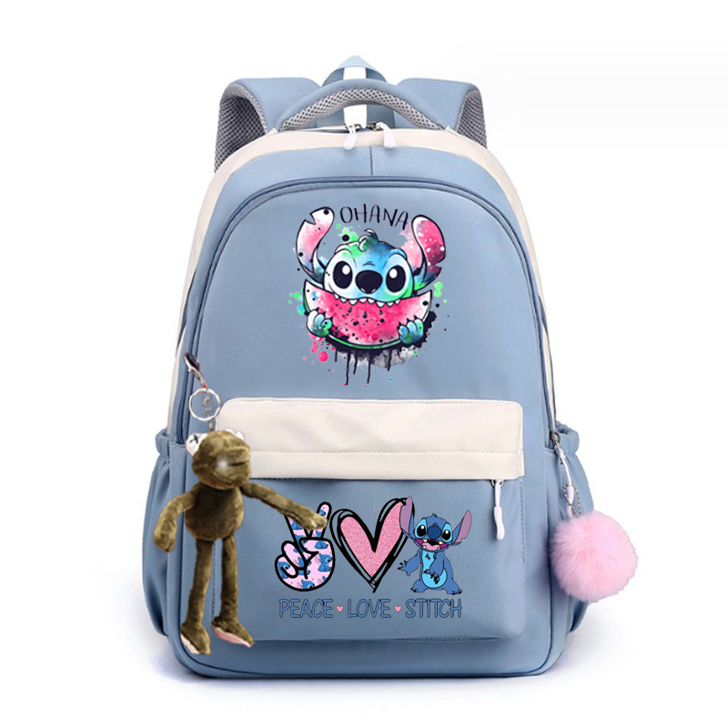 2024 encantador patrón de dibujos animados Stevie / Boy mochila escolar mochila de moda casual para hombres y mujeres