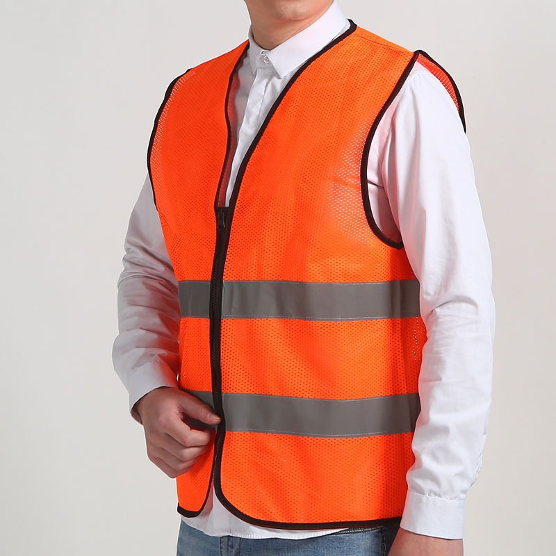 Jiahou net ventilación de la noche de ciclismo chaleco reflectante chaleco reflector multi-bolsillo construcción sanitario arquitectura ropa reflectante