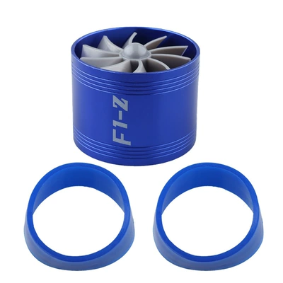 Car Power modification accessories Sorma kollektoru (Giriş) - single-sided-turbine-blue