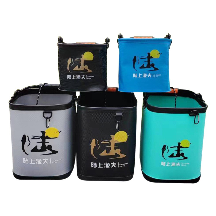 Thickened EVA fishing bucket fish protection bag large capacity car wash bucket with handle folding bucket wholesale outdoor bucket