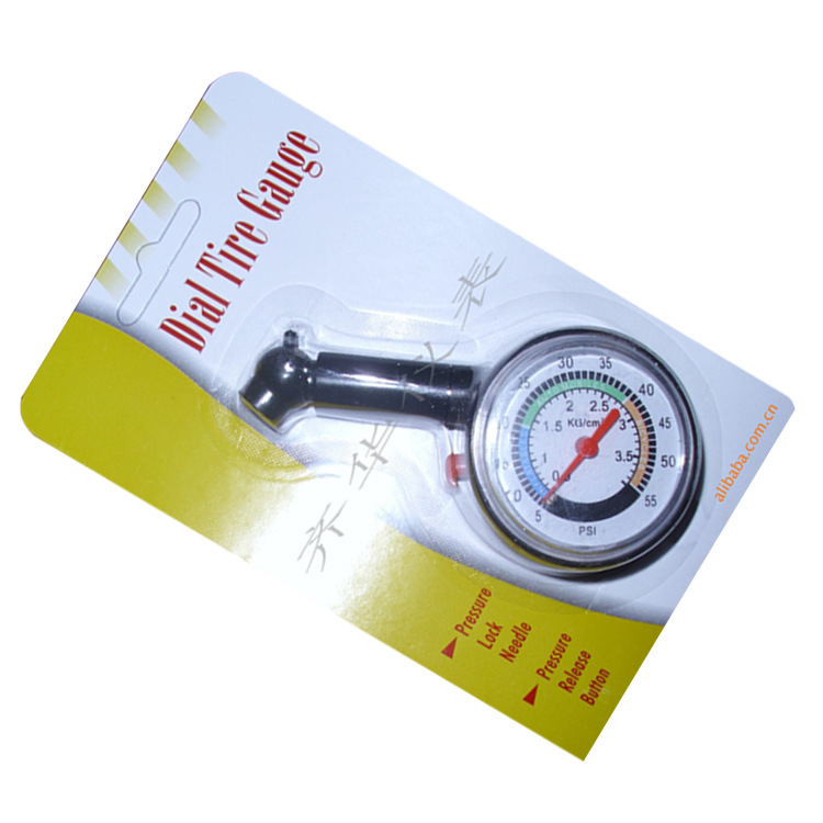 厂家直供 车用轮胎001-1胎压表胎压计,产品测量范围5-55PSI