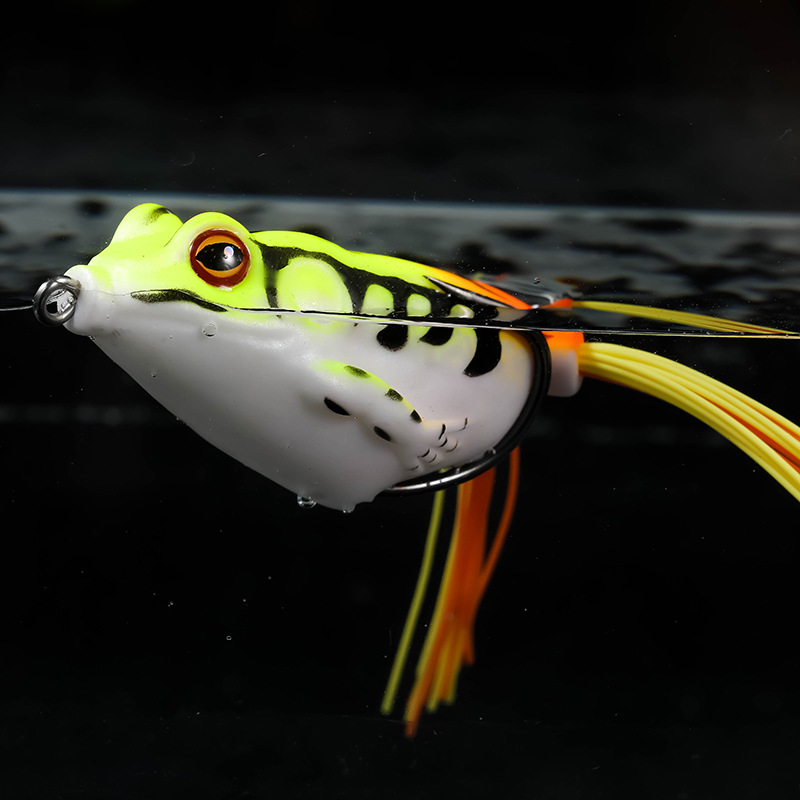 Lifelike Frog Lures 10 colors Soft Plastic Frog Lures  Fresh Water Bass Swimbait Tackle Gear