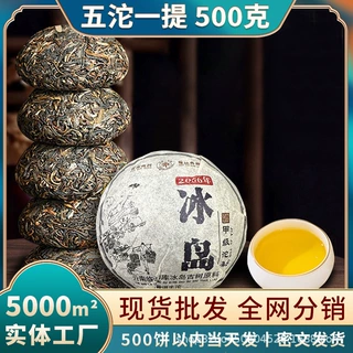 2006年十年陈料普洱茶生茶云南临沧冰岛古树茶生茶沱茶500克/提