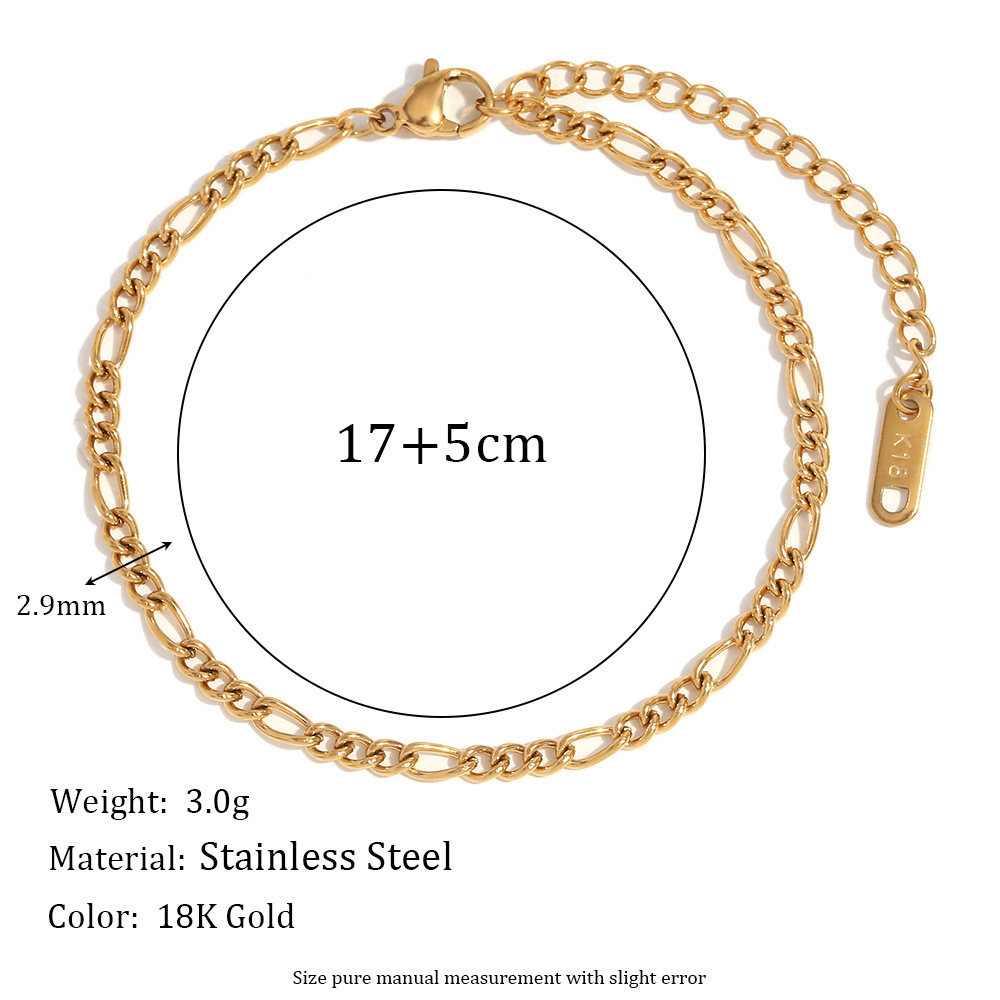 304 Stainless Steel Pendant Material Lady Geometric 304 Stainless Steel Bracelets In Bulk