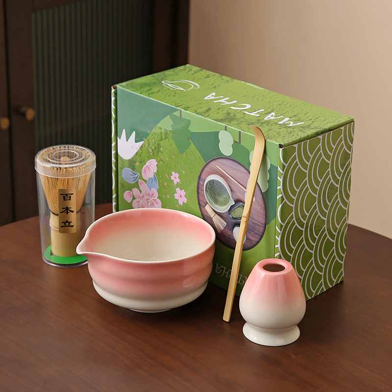 Japonés Matcha tazón Matcha túnica canción té herramientas de pedido taza de té de cerámica taza de té mezclador Matcha cepillo taza de té