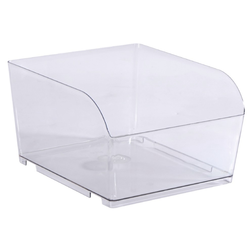 Caja de Almacenamiento Transparente para Bocadillos de Plástico con Tapa para Supermercado