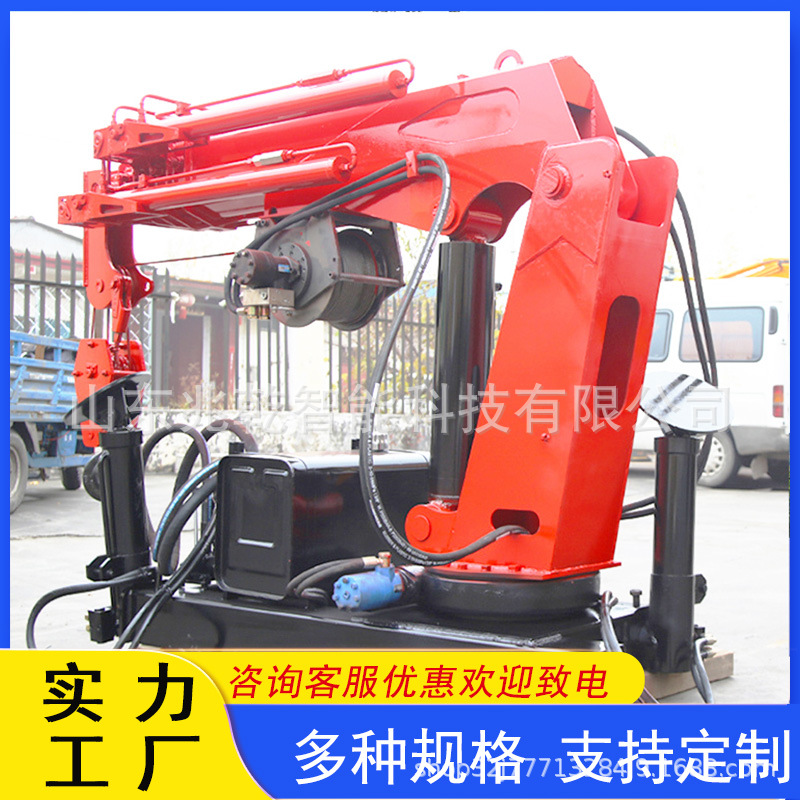 Car-mounted truck crane light truck truck hydraulic telescopic crane…