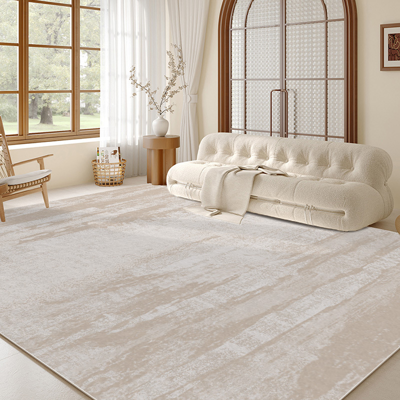 Alfombras sala de estar 2025 nuevo estilo de crema alfombra de viento impermeable antiincrustación alfombra de dormitorio hogar sofá lavado lujoso sensación de alto nivel
