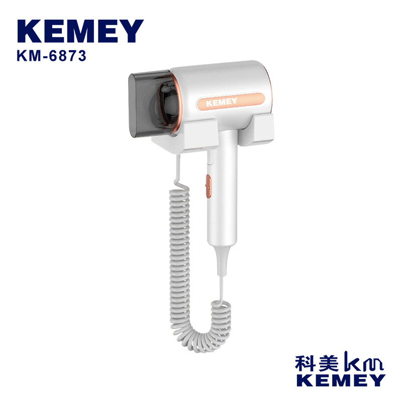 Kemei Hotel Kemei secador de pelo tipo pared secador de pelo tipo pared secador de pelo transfronterizo especial para el baño del hotel image 1