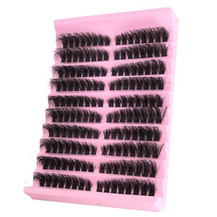 Cross-Border DIY Segmented 10 Rows of Fluffy, Natural and Thick Eyelashes 30--100Pcs Series 3D False Eyelash Extensions
