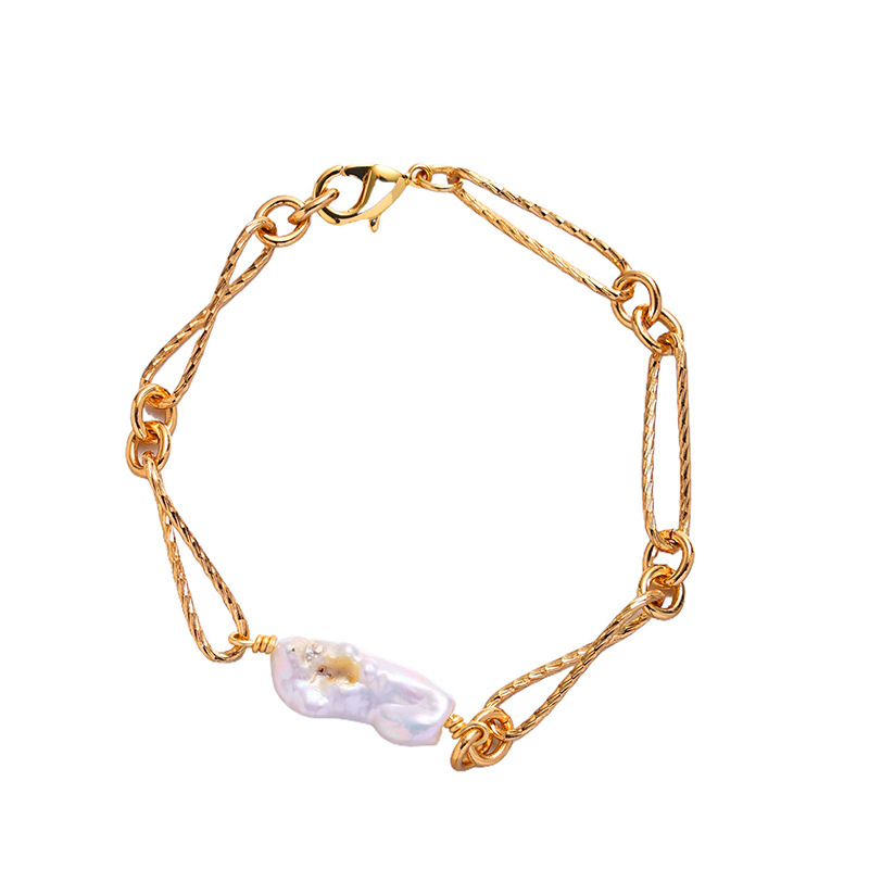 Europa y los Estados Unidos lujo ligero transfronterizo pulsera de alta sensación de perla natural exquisita nicho diseño universal ventas calientes nuevas