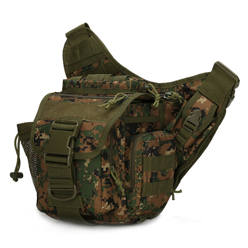 Al aire libre crossbody bolsa de la cámara SLR ventilador militar táctico sillín deportes ciclismo bicicleta corriendo hombro cintura colgando bolsa