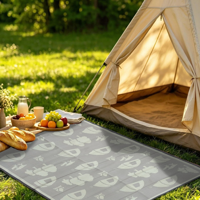 Inventario 2x3m gran tamaño paja de plástico césped picnic al aire libre alfombra de piso PP tubo lavable fácil de limpiar playa image 5
