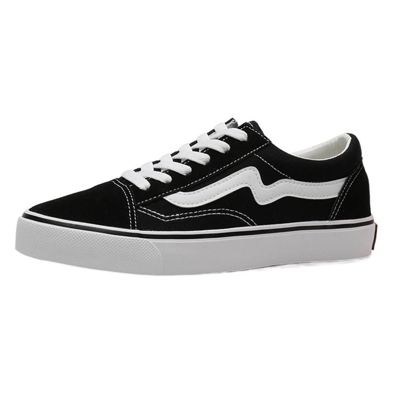 Three times low-top classic canvas shoes women's men's super popular ins couple sneakers Korean style versatile student casual shoes