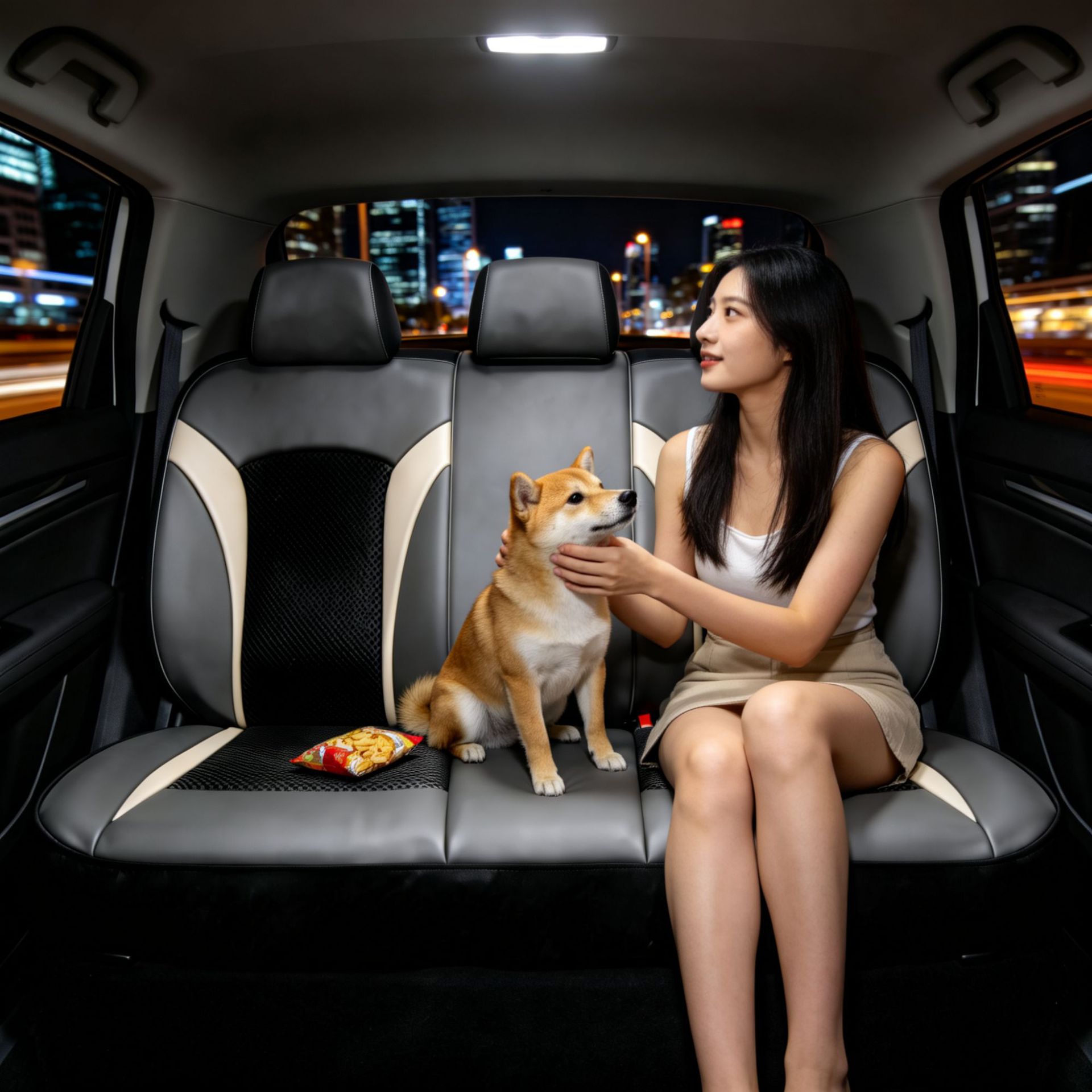 New cross-border car seat cushion, single-person car seat cushion, leather breathable cushion, European and Middle Eastern car seat cushion