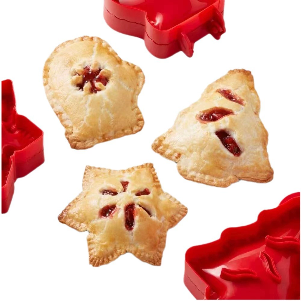 Christmas tree baking set 3D Christmas tree snowflower biscuits mold DIY West Point Bakery Biscuits Model