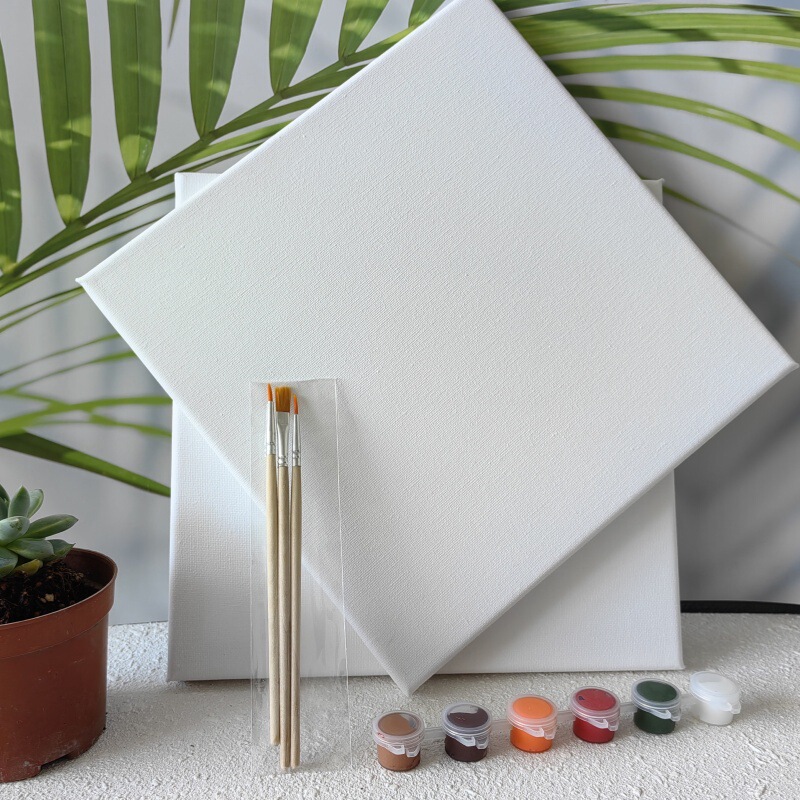 Canvas Painting Frame, Special Oil Painting Frame for Art Students, Inner Frame Made of Cotton and Linen, Acrylic DIY Painting Board, Hand-Painted Wooden Frame