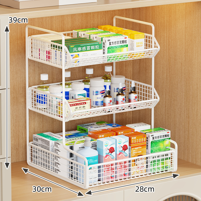 Caja Botiquín de Medicamentos de Hierro, Multiuso, para Medicamentos en el Hogar