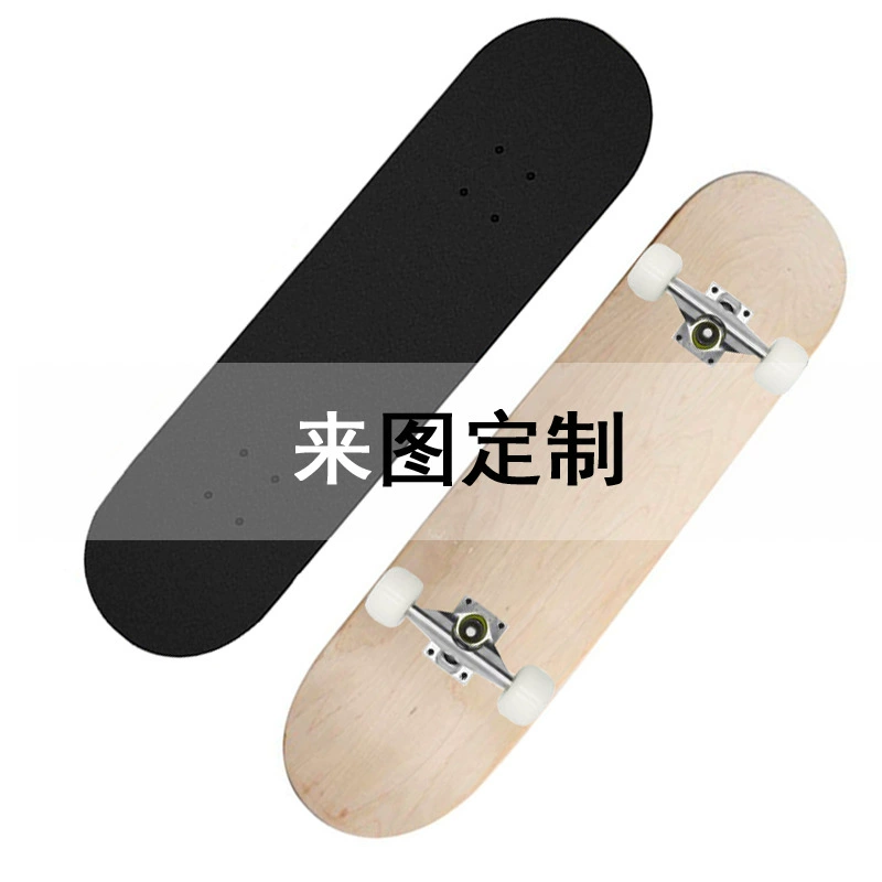 Приходите на картинку частный скейтборд DIY Кленовый скейтборд 43,60,80,105 см. Левый и правый скейтборд