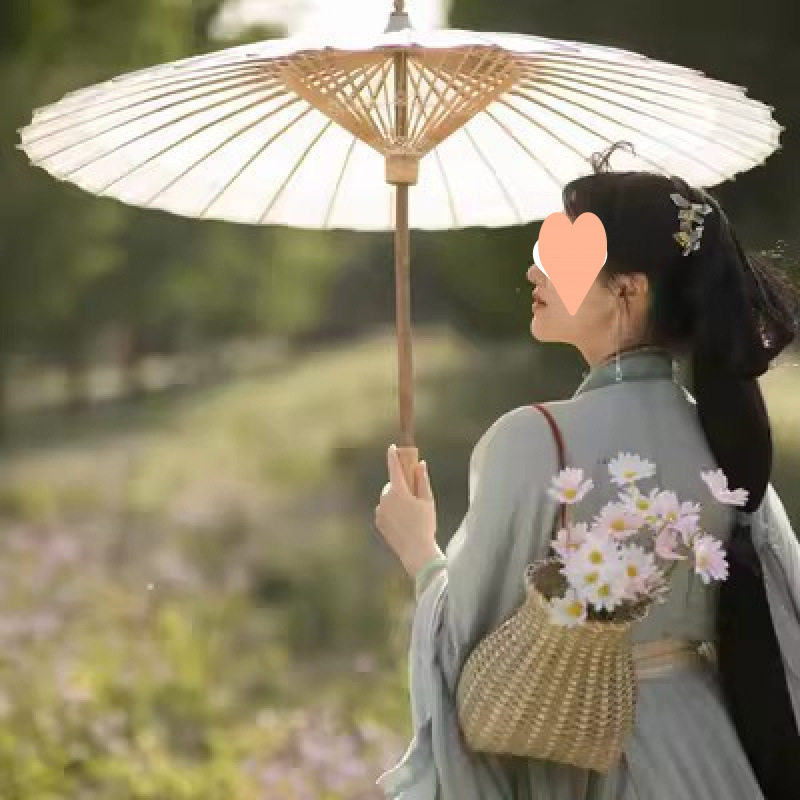 Pure white ancient umbrella-0x0cm