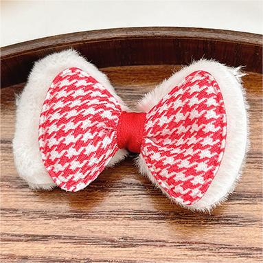 Tocado de arco de las niñas de felpa banda de pelo clip de pelo de otoño e invierno no duele la cuerda de pelo 2023 Nueva horquilla banda de goma para niños