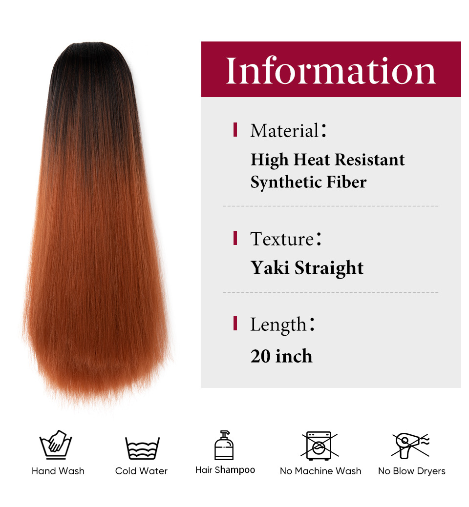 ponytail Wig Hairstyle Women's Casual Multicolor Casual High Temperature Wire Ponytail Wig Clips