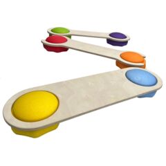 子供のおもちゃのバランスは独木橋を鍛えて川を渡る石の感覚システムの訓練器材が橋を渡る石のバランス板のバランス橋を渡る