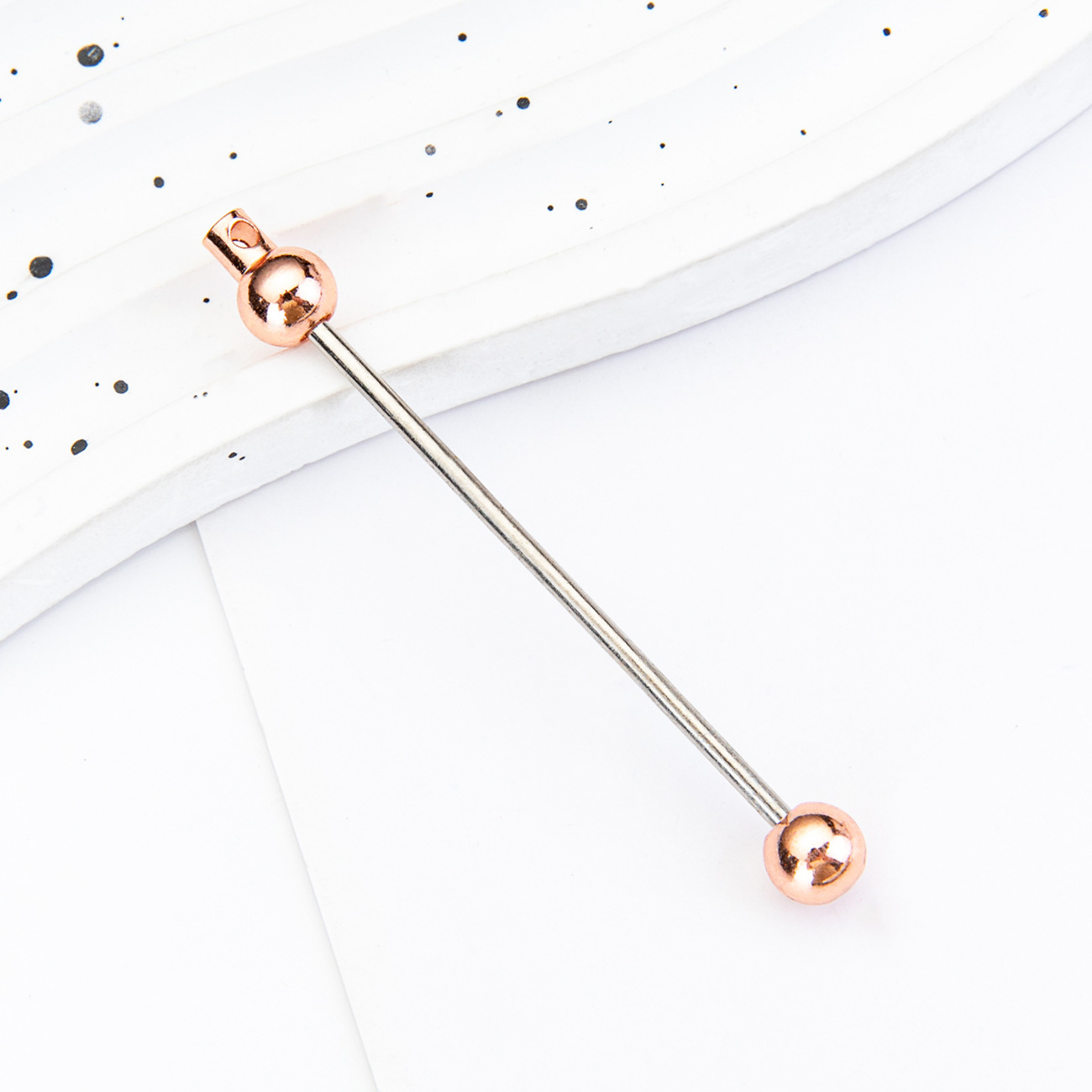 Creativo nuevo DiDi cuentas varilla color caramelo cuentas varilla llavero accesorios colgante metal cuentas varilla