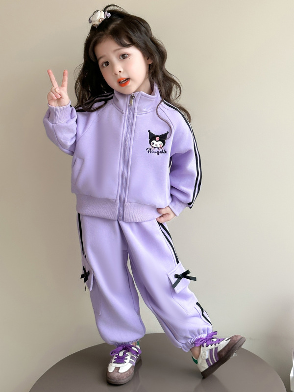女童秋装运动套装2025新款儿童库洛米衣服宝宝春秋时髦洋气两件套|undefined