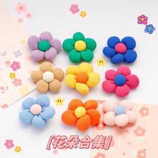 Pastoral style sun flower pin jewelry accessories diy fabric badge cute brooch children's day gift