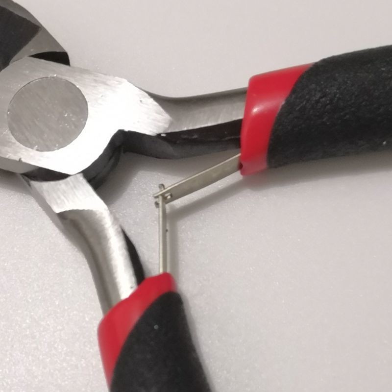 125mm doble primavera mini alicates DIY joyería Alicates de extensión del pelo