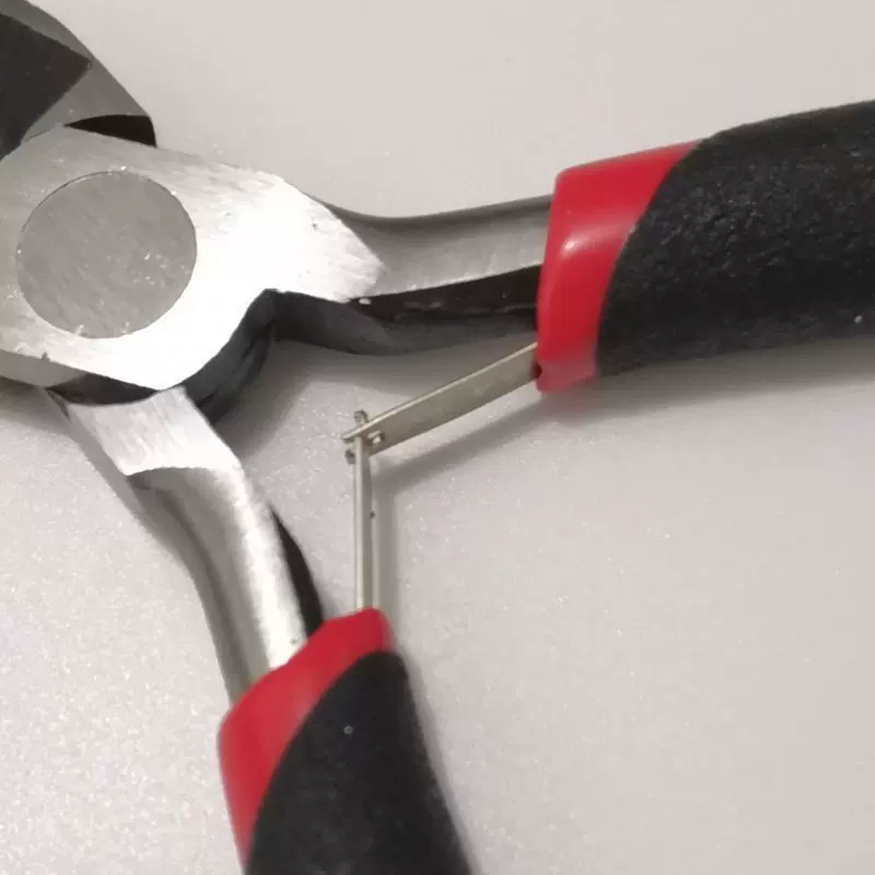 125mm双簧迷你小钳子DIY珠宝钳接发钳弹簧夹具手工制作微型