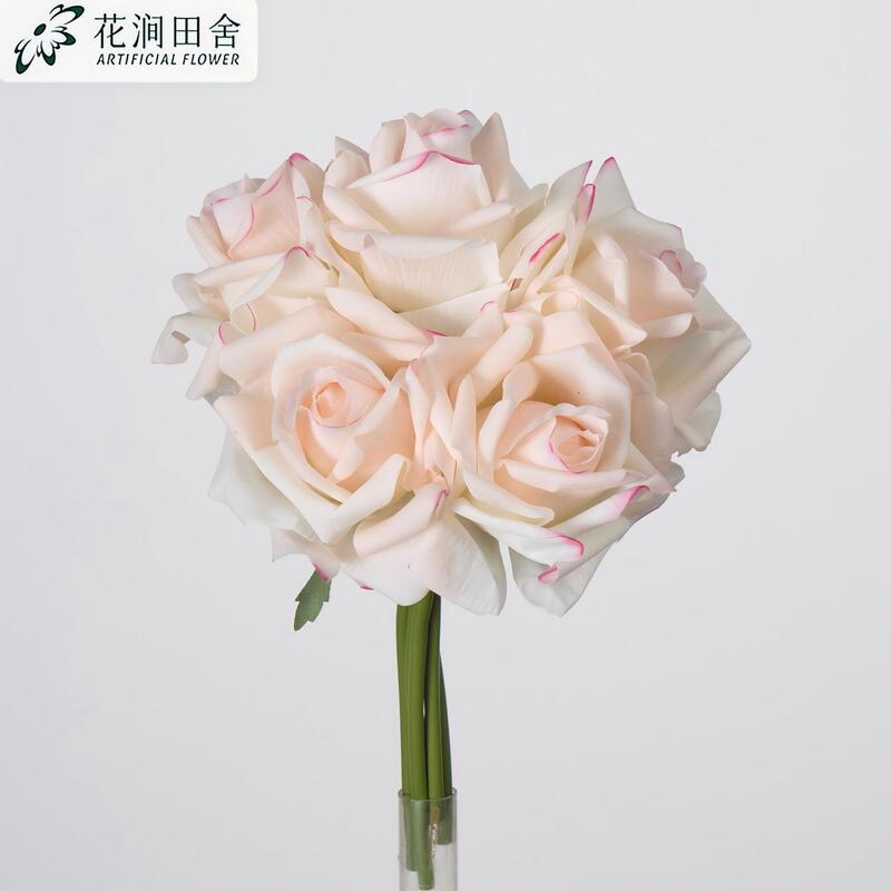 Artificial Moisturizing Rose Bouquet with 5 Heads and Curled Edges, Suitable for Weddings, Bridal Bouquets, and Home Decor Artificial Moisturizing Rose Bouquet with 5 Heads and Curled Edges, Suitable for Weddings, Bridal Bouquets, and Home Decor