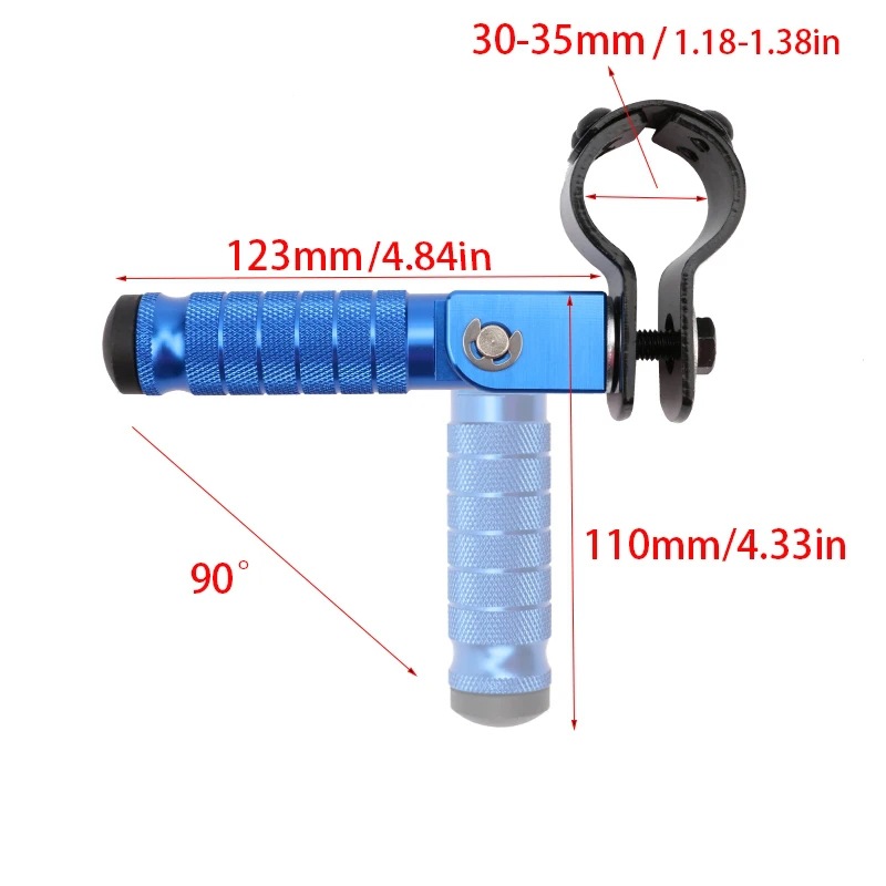 Motorcycle Cnc Modified Footrest Rear Footrest Aluminum Alloy Footrest Accessories Off-Road Calf Electric Vehicle