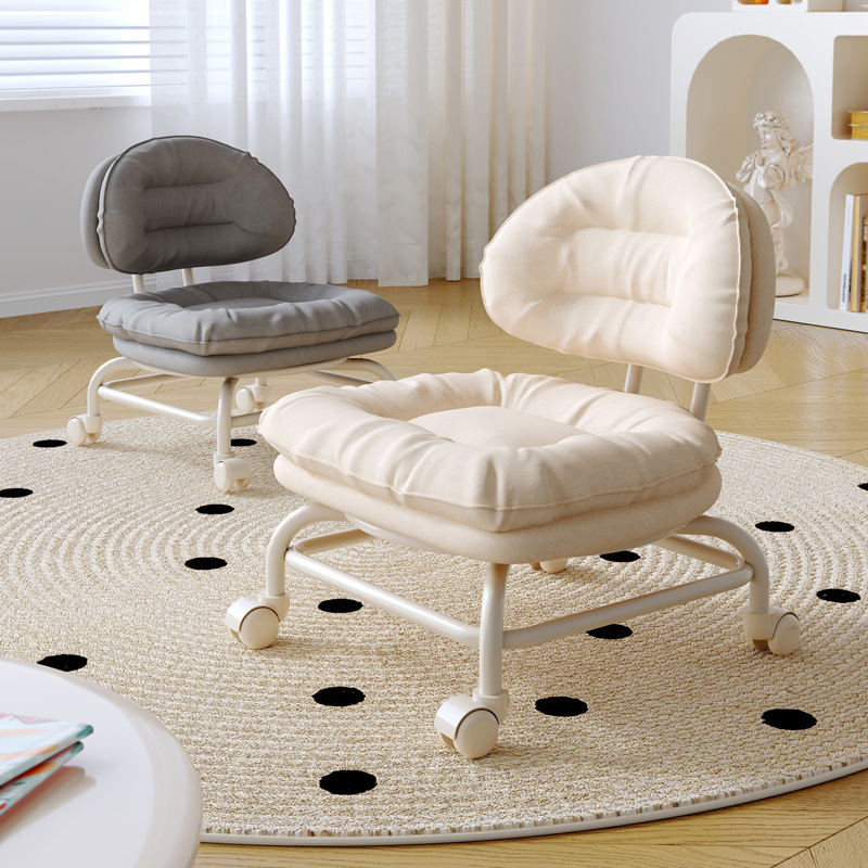 Rueda universal taburete pequeño polea taburete bajo taburete de cambio de zapatos para el hogar con artefacto de bebé banco de ruedas para niños silla trasera con costura hermosa