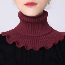 【亲肤包芯纱】围脖女套头秋冬保暖护颈椎脖套装饰假领子针织