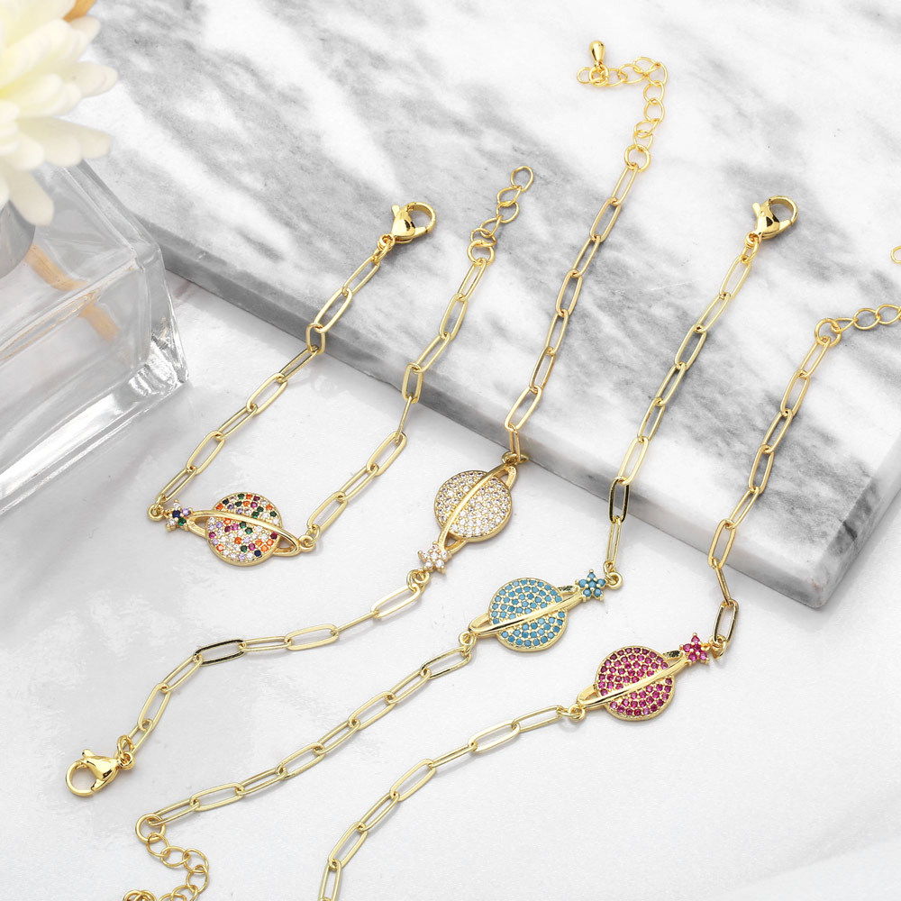 Fashion planet female new copper bracelet jewelry