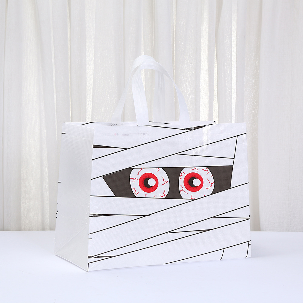 Bolsas de regalo impresas, bolsas de compras estereoscópicas, bolsas de regalo, bolsas de Halloween, bolsas de embalaje no tejidas