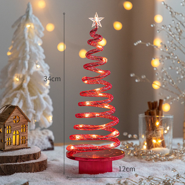 Cross -border desktop glow Christmas tree Christmas decorative props…