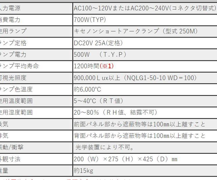 日本optical-relation可见光金属卤化物光源装置MDN-60 太阳模拟