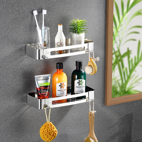 Bathroom Shelf Triangle No-Drill Corner Toilet Bathroom Handwashing Shower Room Shower Storage Rack Gadget
