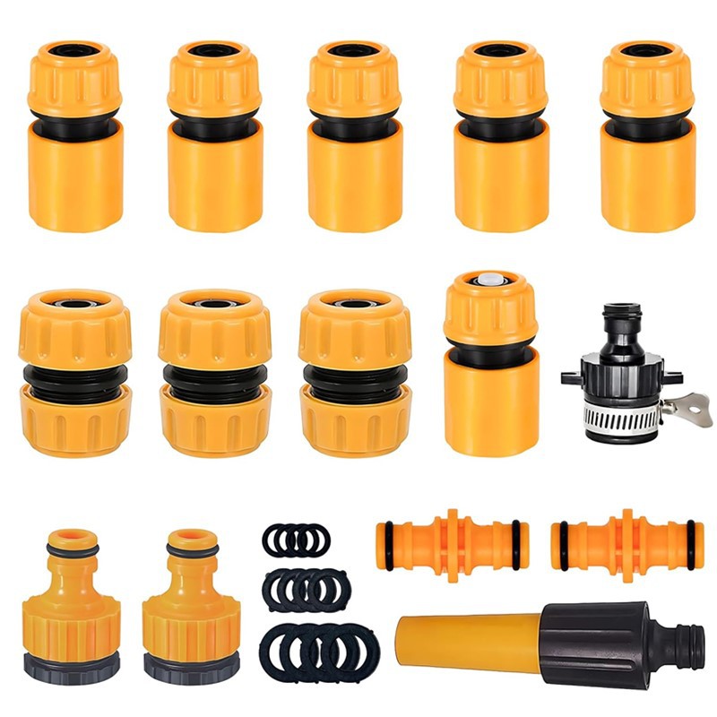 Conector de tubería de agua del jardín traje conector de manguera de jardín del hogar grifo de agua conexión rápida conector de lavado de coches recto