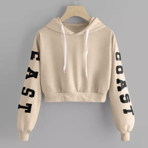 Crop Top Tops Hoodies Women Sweatshirt ladies Hoodie