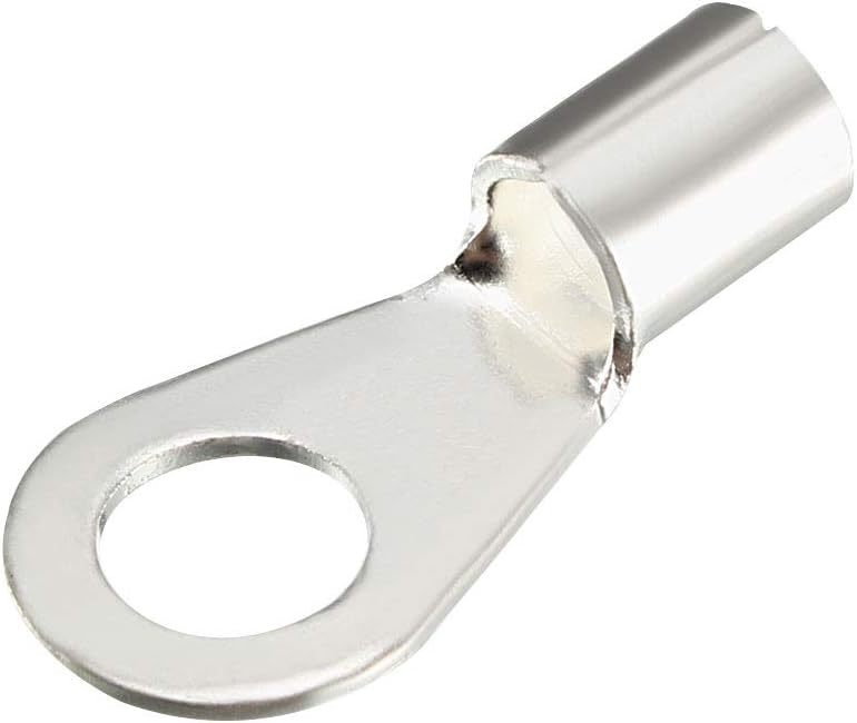 uxcell Copper Wire Lugs,12 AWG OT4-5,Bolt Hole,Battery Cable