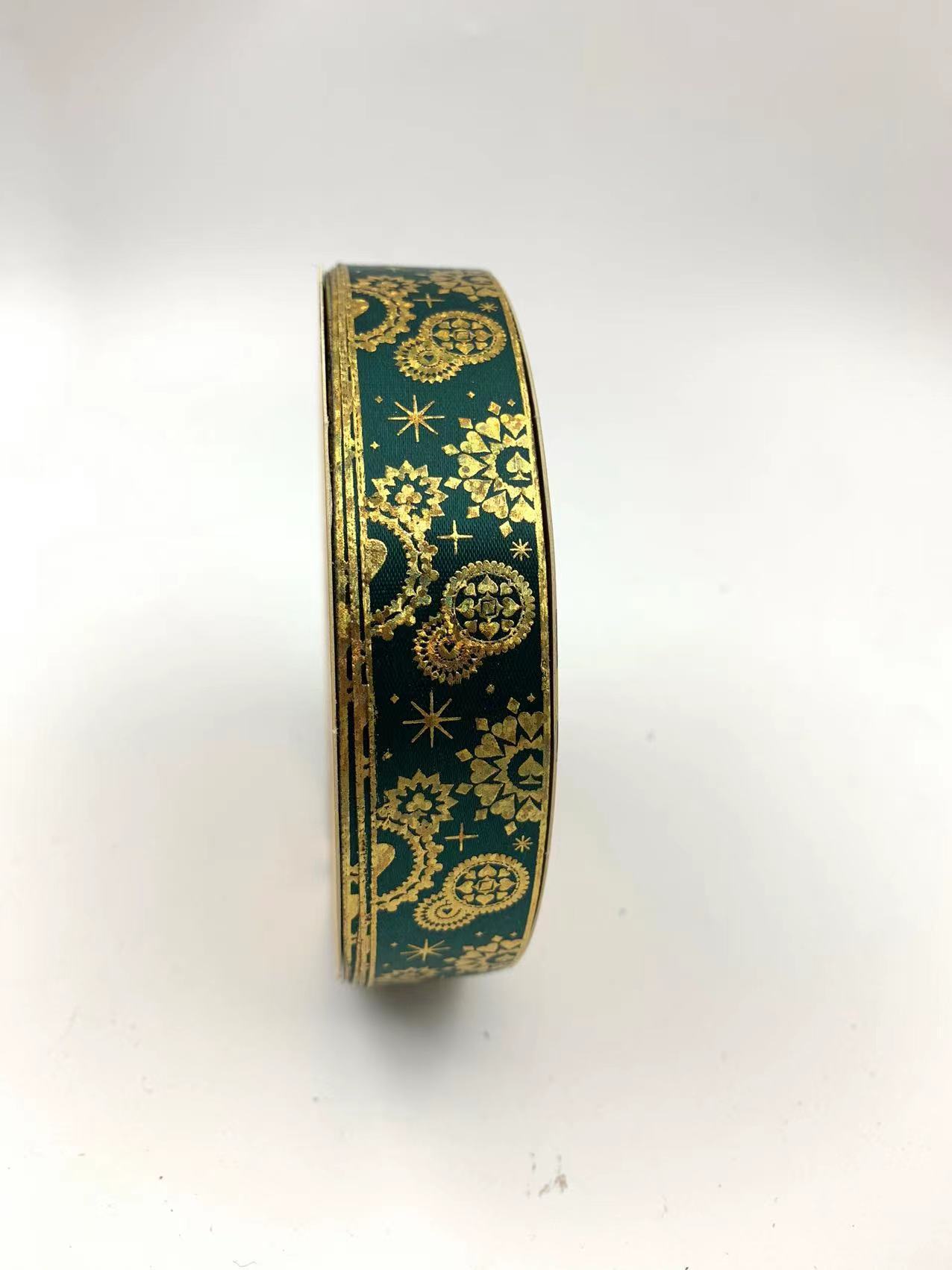 2,5mm láser bronceado engranaje mecánico naipe bar bandeja cinta hecha a mano DIY cinta de poliéster cinta de embalaje