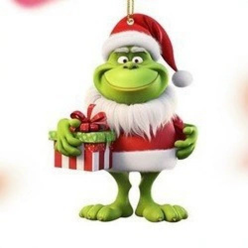 国境を越えた新しい2Dクリスマス装飾グリーン奇シリーズクリスマスツリーペンダントアクリルペンダント|undefined