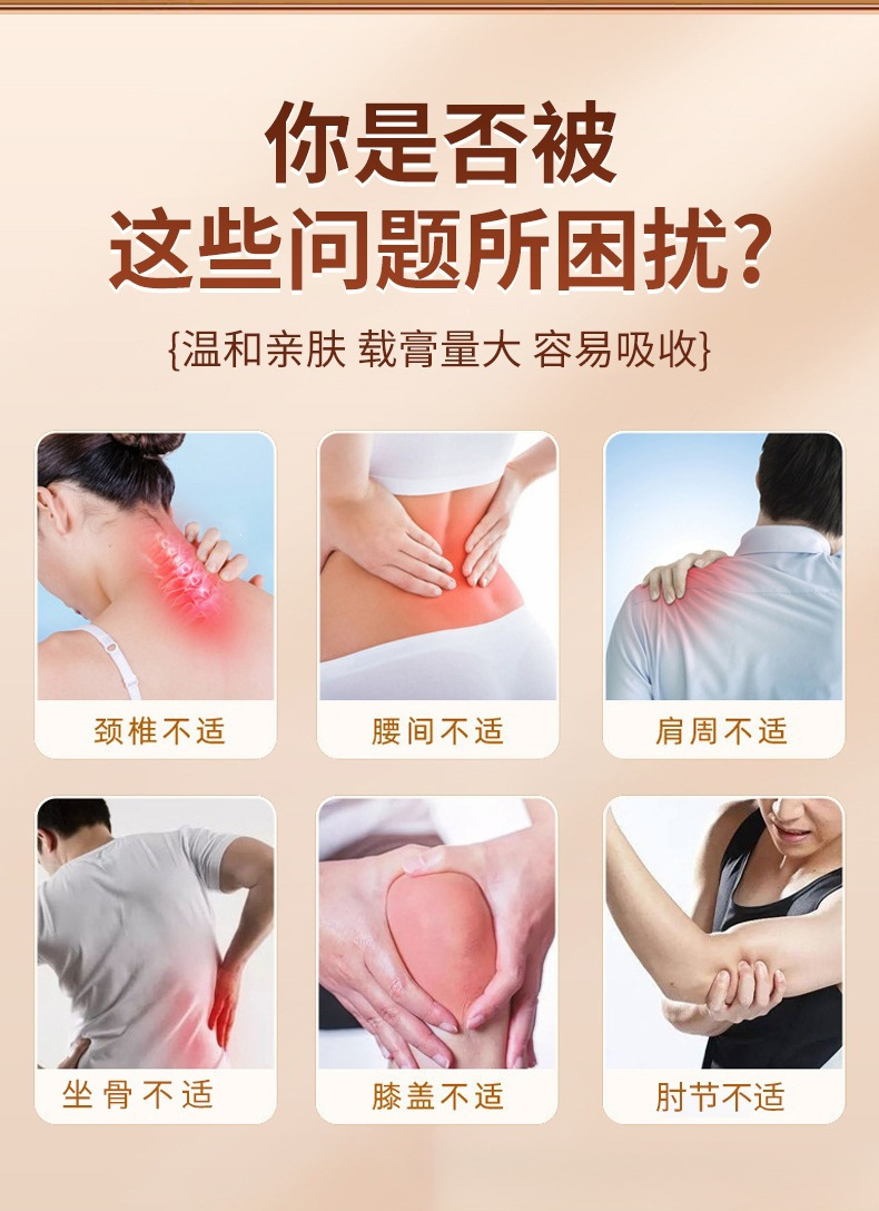Herbal Mugwort Joint and Muscle Patch Ai Cao Tie 10 Patches External Topical Wellness Support quality and texture