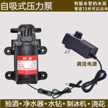 直流微型水泵 12v自吸泵隔膜高压洗车增压专用220V抽小水泵自吸式